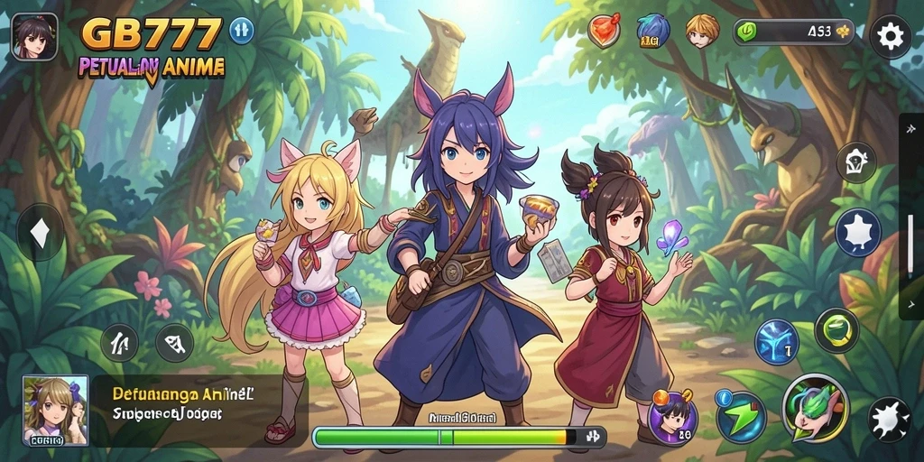 Tampilan gameplay Anime yang memukau dan dinamis.