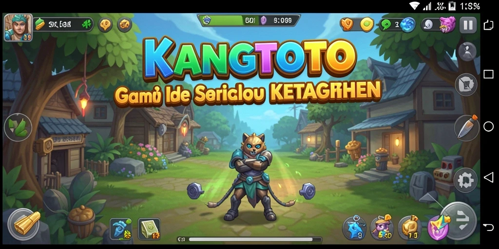 Tampilan gameplay KANGTOTO yang menarik dengan elemen Idle yang seru.