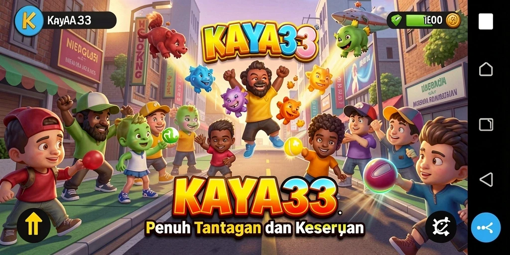 Tampilan gameplay seru KAYA33 dengan banyak tantangan dan level.
