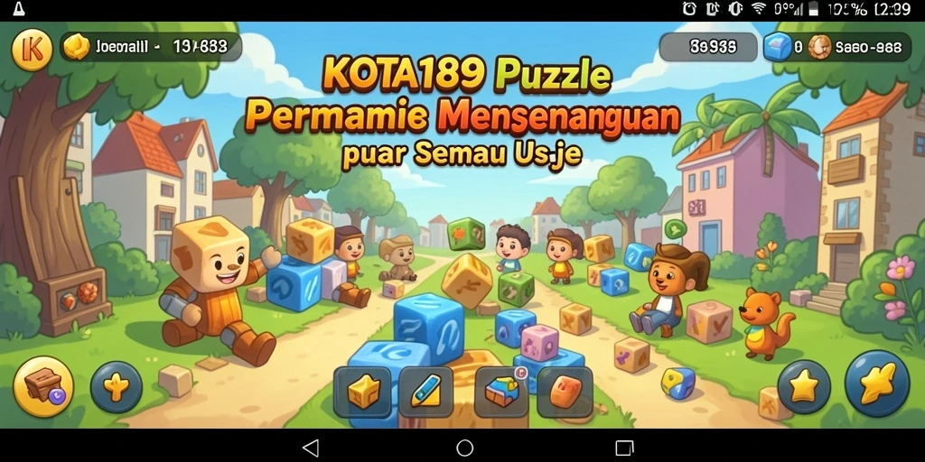 Tampilan gameplay KOTA189 dengan berbagai teka-teki menarik.