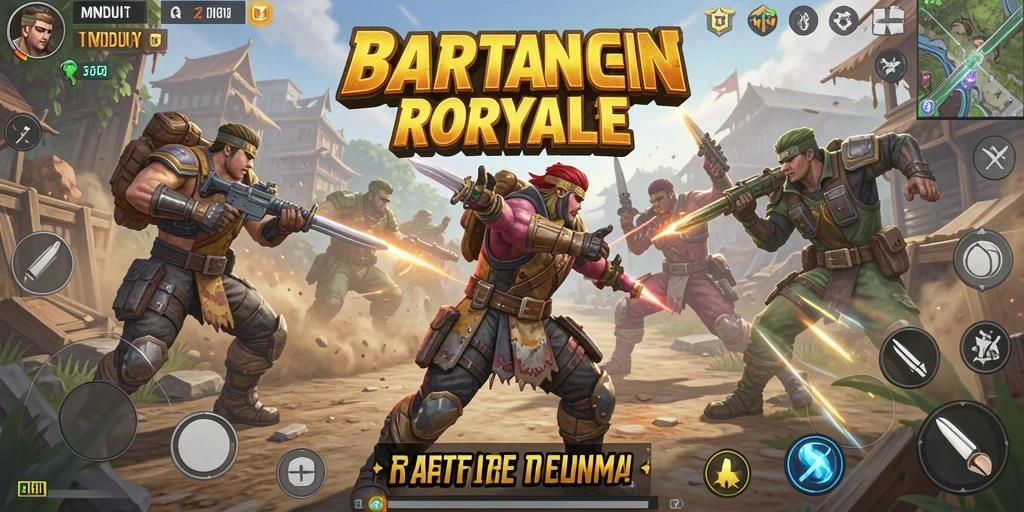 Gameplay seru dan mendebarkan dari MNDUIT di arena Battle Royale.