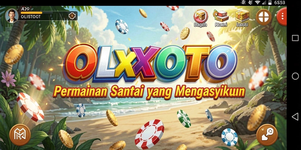 Screenshot gameplay OLXTOTO yang menampilkan suasana santai dan ceria.