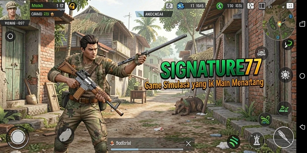Tampilan menarik gameplay SIGNATURE77 dengan suasana simulasi yang kaya.