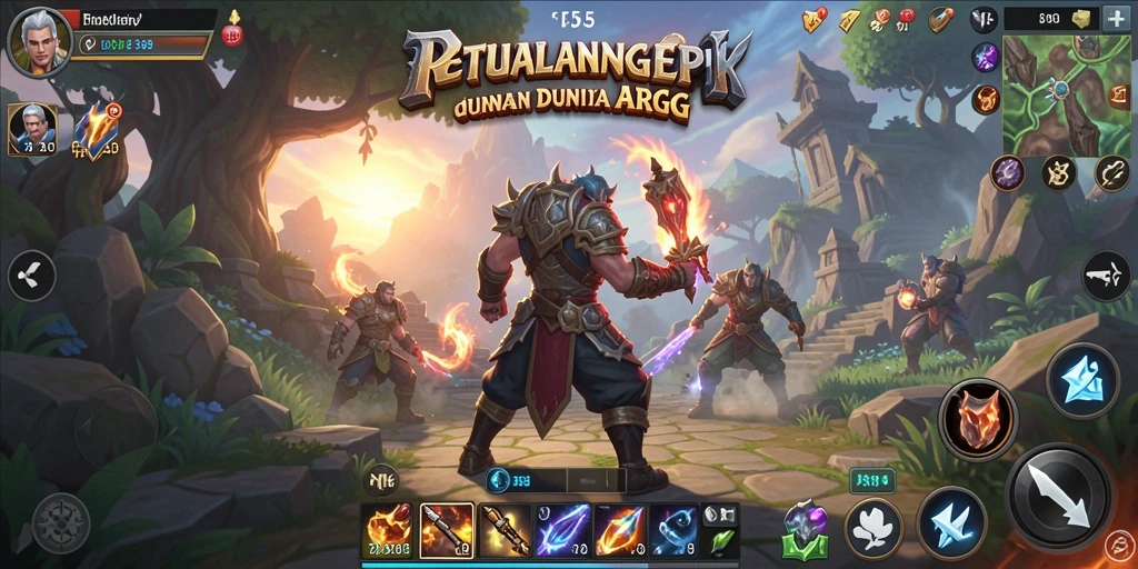 Tampilan gameplay T6 yang menegangkan dalam pertempuran ARPG.