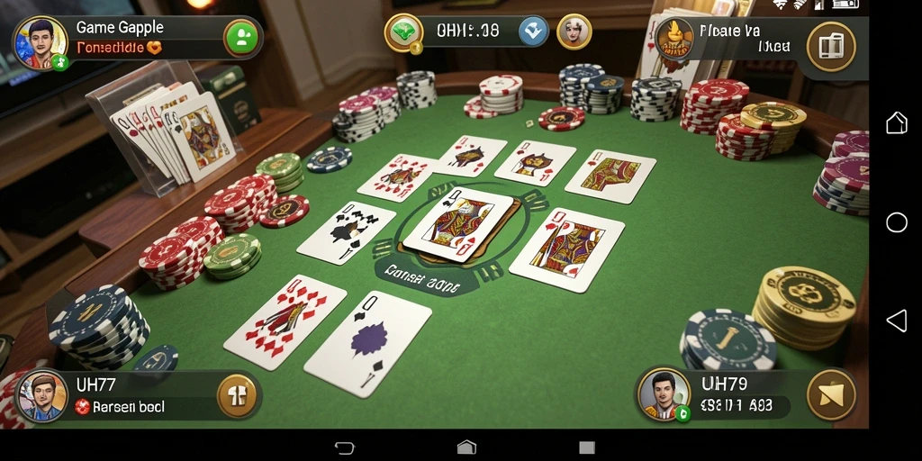 Gameplay Gaple yang seru dan interaktif di UH77.