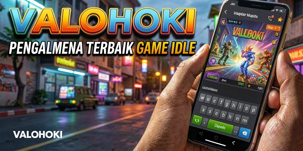 Tampilan gameplay VALOHOKI dengan mekanisme Idle yang menarik.