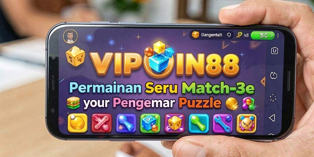Tampilan gameplay seru dari VIPWIN88 dalam genre Match-3.