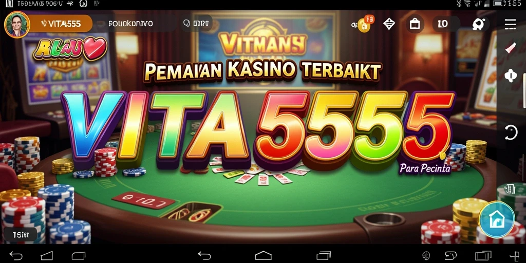 Tampilan grafis luar biasa dari gameplay Kasino VITA555.