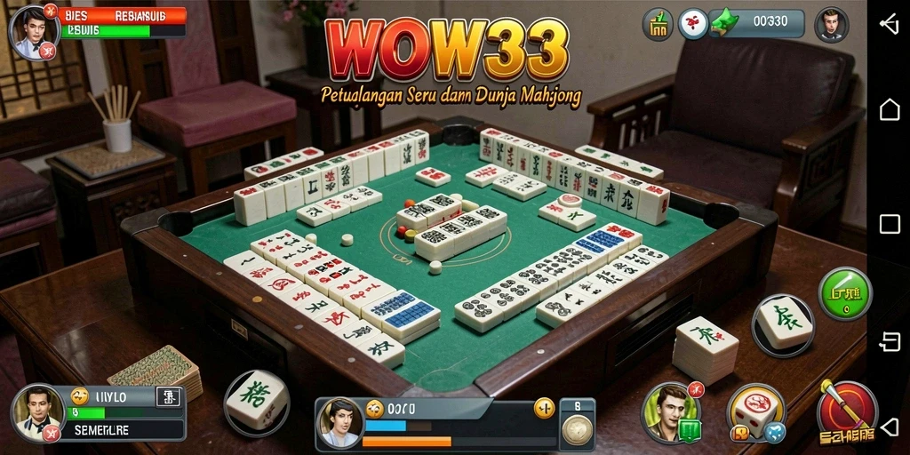 Tampilan menarik gameplay Mahjong di WOW33.